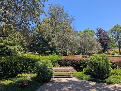 Friedhof Hugsweier Sicht auf Bank