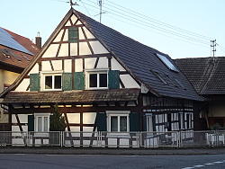 Noch bestehendes Fachwerkhaus in Lahr-Hugsweier.